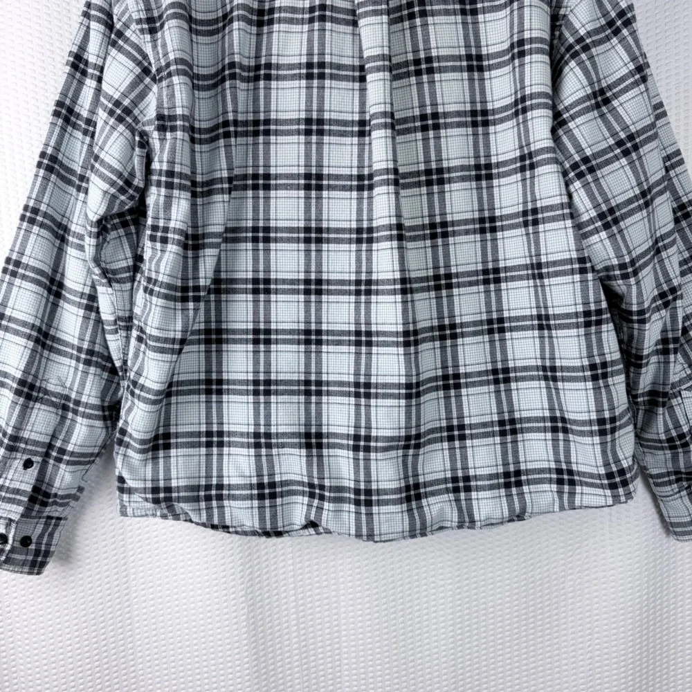Comfort Outfitters Mens Cotton‎ XL Flannel Lined Plaid Shirt Jacket Long Sleeve